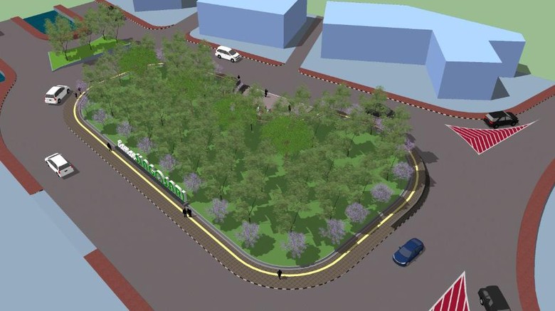Rencana bentuk Simpang Lima kedua di Semarang. Rencana bentuk Simpang Lima kedua di Semarang.