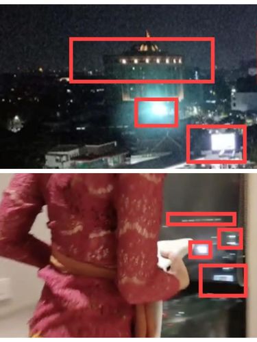 Wanita kebaya merah