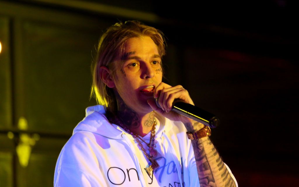 LAS VEGAS, NEVADA - FEBRUARY 12: Singer and producer Aaron Carter performs at the 