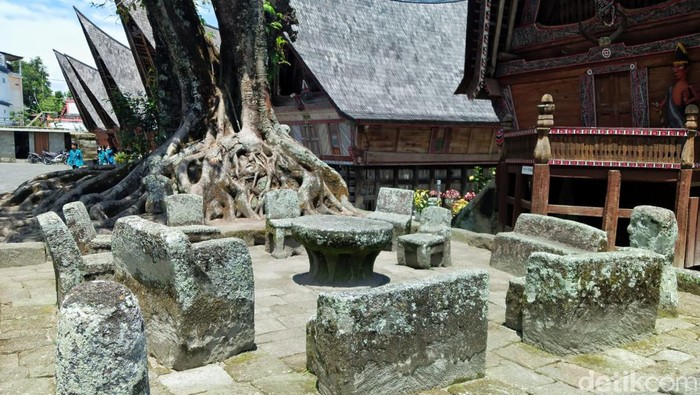 Batu Persidangan di Huta Siallagan Samosir (Farid/detikSumut)