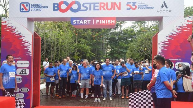 Booster Run 2022 digelar Agung Podomoro di Ciawi, Bogor, Sabtu (5/11/2022)