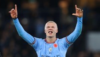 Haaland memang menggila musim ini. Meski berstatus pemain baru, dia langsung nyetel dengan permainan Manchester City. (Getty Images/James Gill - Danehouse)