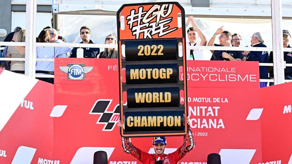 November, Momen Francesco Bagnaia Juara Dunia MotoGP 2022