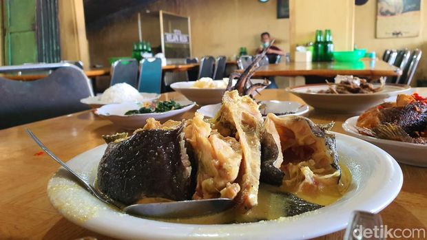 Gulai Ikan Baung di Pekanbaru yang sudah ada sejak 1960-an. (Raja Adil/detikSumut)