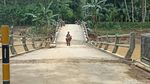 Menantang Maut Melewati Jembatan Patah di Munjungan Trenggalek
