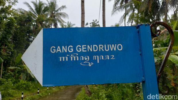 Suasana di Gang Gendruwo, Temon, Kulon Progo, Minggu (6/11/2022).
