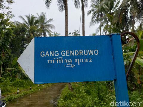 Suasana di Gang Gendruwo, Temon, Kulon Progo, Minggu (6/11/2022).
