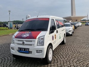 Sambut KTT G20, Menhub Lepas Touring 20 Mobil Listrik Jakarta-Bali