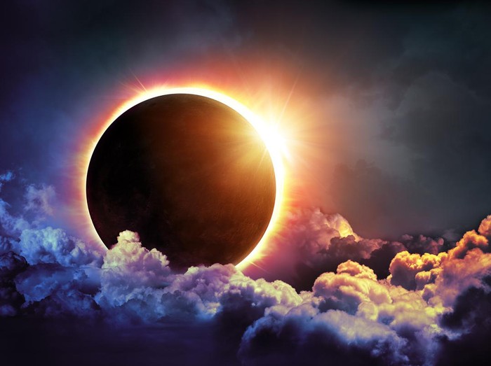 Ilustrasi gerhana bulan