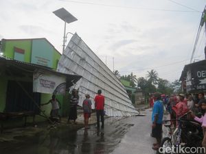 Angin Puting Beliung Landa Majasem Purbalingga, Puluhan Rumah Rusak