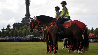 Potret TNI-Polri Apel Operasi Puri Agung Amankan KTT G20 Bali