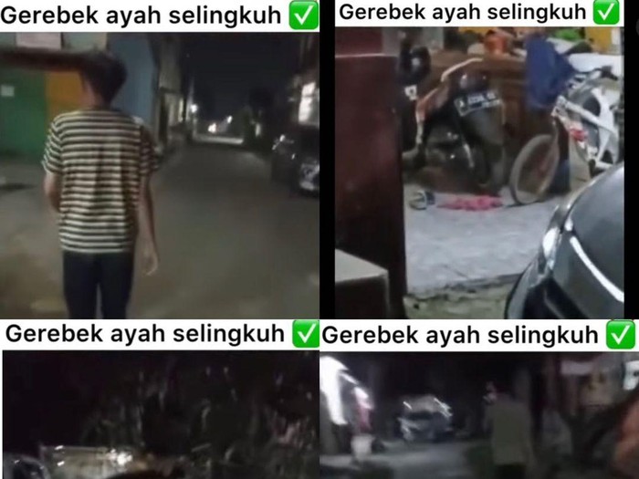 Beredar viral video anak yang menggerebek bapaknya sedang selingkuh. Beredar viral video anak yang menggerebek bapaknya sedang selingkuh.