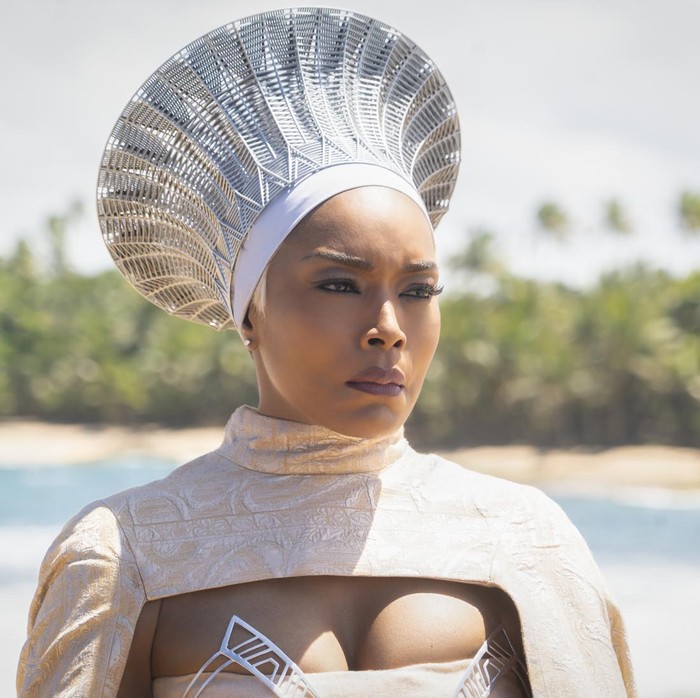Angela Bassett as Ramonda in Marvel Studios BLACK PANTHER: WAKANDA FOREVER. Photo by Annette Brown. © 2022 MARVEL.