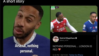 Aubameyang Jadi Bulan-bulanan Diledek Meme Usai Arsenal Libas Chelsea