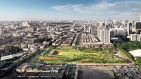 Di bawah tanah adalah tangki air tambahan yang dapat menampung hampir 160.000 galon. Seluruh taman dapat menyimpan hingga satu juta galon air. Foto: Dok. Landprocess