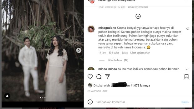 Foto prewedding Kaesang Pangarep dan Erina Gudono
