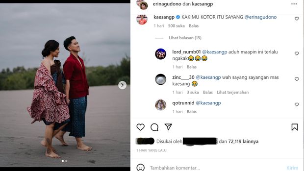 Foto prewedding Kaesang Pangarep dan Erina Gudono