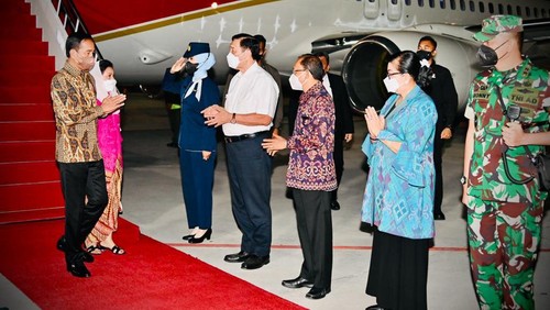Jokowi Tiba di Bali Cek Kesiapan Terakhir KTT G20 (Laily Rachev - Biro Pers Sekretariat Presiden)