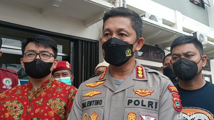Kapolrestabes Medan Kombes Valentino Alfa Tareda (Goklas Wisely/detikSumut)