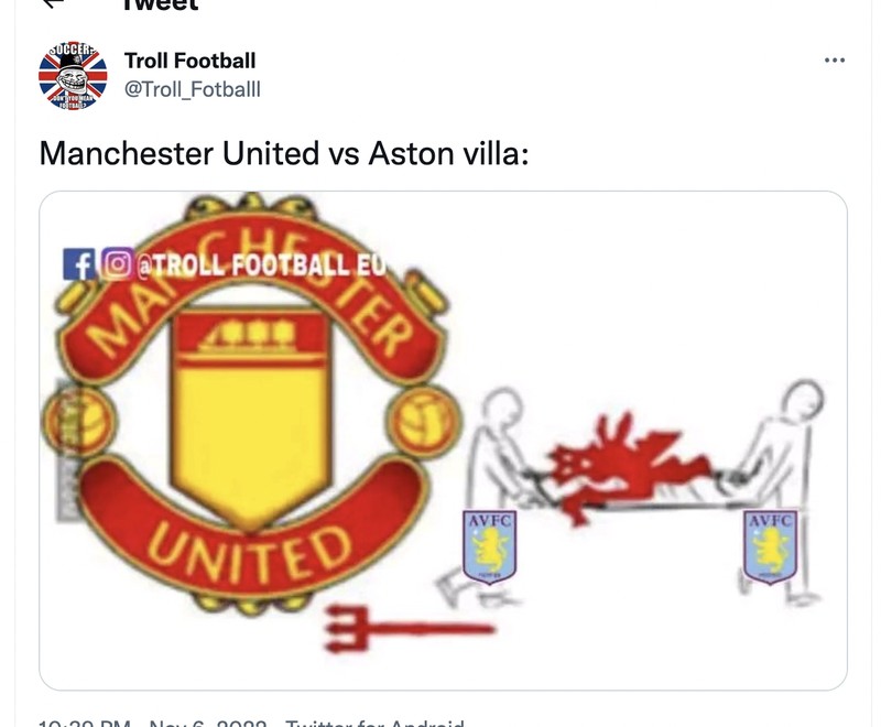 Meme Aston Villa MU