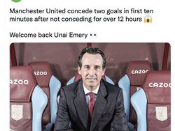 Meme Ronaldo Terkapar Saat MU Dihajar Aston Villa