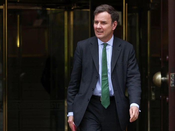 Minister of State for Business, Energy and Clean Growth Greg Hands leaves after a radio interview in Westminster, London, Britain, April 8, 2022. REUTERS/Tom Nicholson