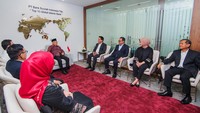 Maruf Amin juga melakukan pertemuan dengan Direktur Utama BSI Hery Gunardi.