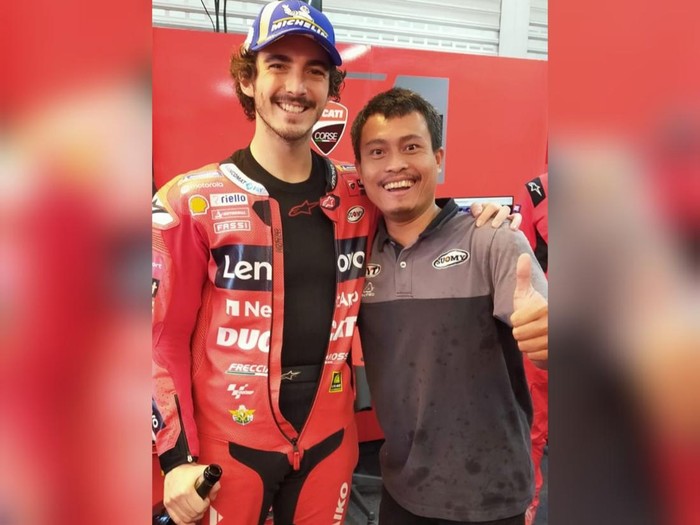 Mugiyono dan Francesco Bagnaia.