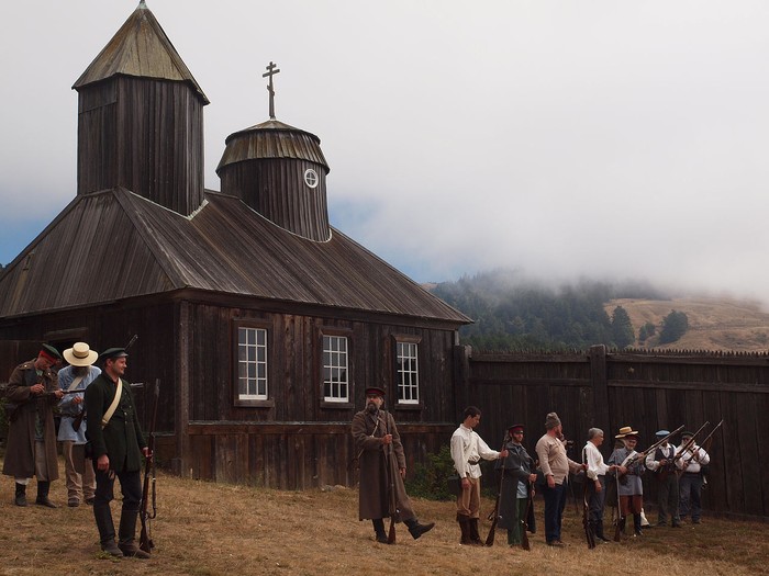 Peninggalan Rusia di Fort Ross, Alaska.