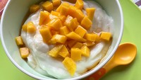 Resep MPASI 6 Bulan, Bubur Susu dan Mangga yang Lembut Manis