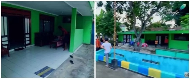 Melalui salah satu video di akun YouTube miliknya, Arie Untung juga sempat memperlihatkan rumah masa kecilnya. Terletak di Klaten, Jawa Tengah, begini penampakan rumah masa kecil Arie. Dengan dinding berwarna hijau, rumah masa kecil Arie itu tampak luas dan juga bersih terawat. Foto: YouTube/CERITA UNTUNGS
