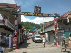 Semarak Piala Dunia 2022 di Kampung Bola Polewali Mandar