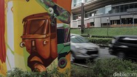 Mural ini diharapankan dapat menghidupkan suasana pada area pelintas pelican utama dengan mobilitas tinggi tersebut.