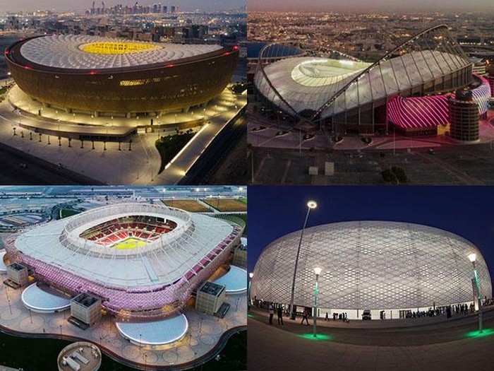 Piala Dunia 2022 akan berlangsung di delapan stasion di Qatar. Ini dia stadion-stadion untuk kejuaraan sepakbola empat tahunan tersebut.