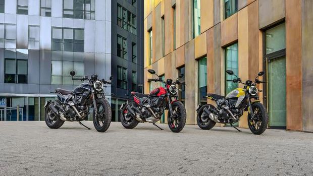Ducati Scrambler yang akan diperkenalkan pada 2023.