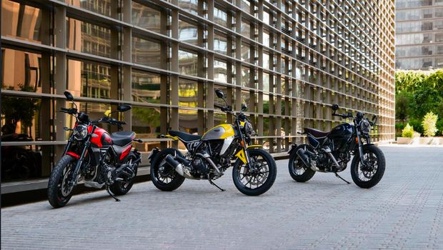 Ducati Scrambler yang akan diperkenalkan pada 2023.