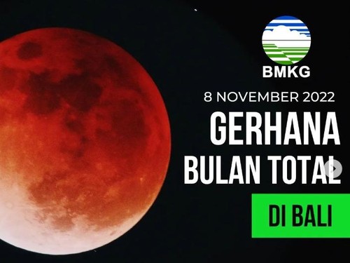 Gerhana Bulan Total di Bali