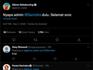 Gibran Tiba-tiba Sapa Partai Gerindra Selamat Sore di Twitter, Ada Apa?