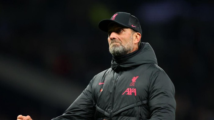 LONDON, ENGLAND - NOVEMBER 06:  Jurgen Klopp manager of Liverpool celebrates the win during the Premier League match between Tottenham Hotspur and Liverpool FC at Tottenham Hotspur Stadium on November 6, 2022 in London, United Kingdom. (Photo by Marc Atkins/Getty Images)