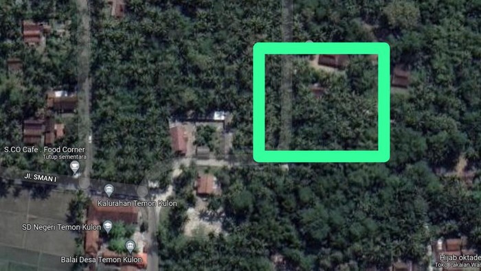 Lokasi Gang Gendruwo, Temon Kulon, Temon, Kulon Progo, Diakses dari Google Maps pada Selasa (8/11/2022).