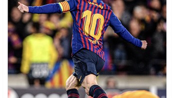 Terakhir kali Barca bertemu MU berbuah kemenangan untuk Barca. Foto: Twitter