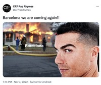 Meme Barcelonan vs MU
