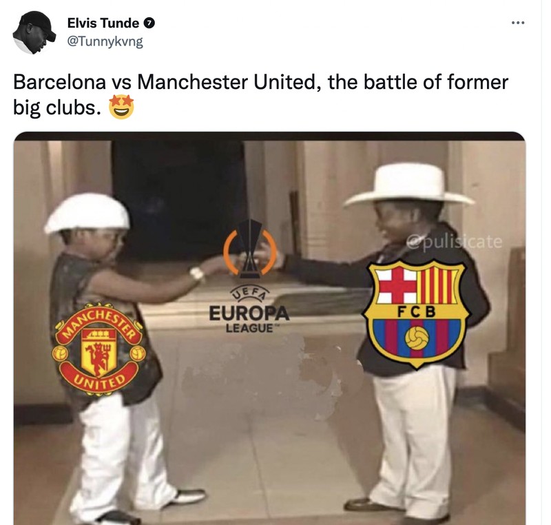 Meme Barcelonan vs MU