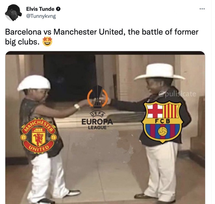 Meme Barcelonan vs MU Meme Barcelonan vs MU