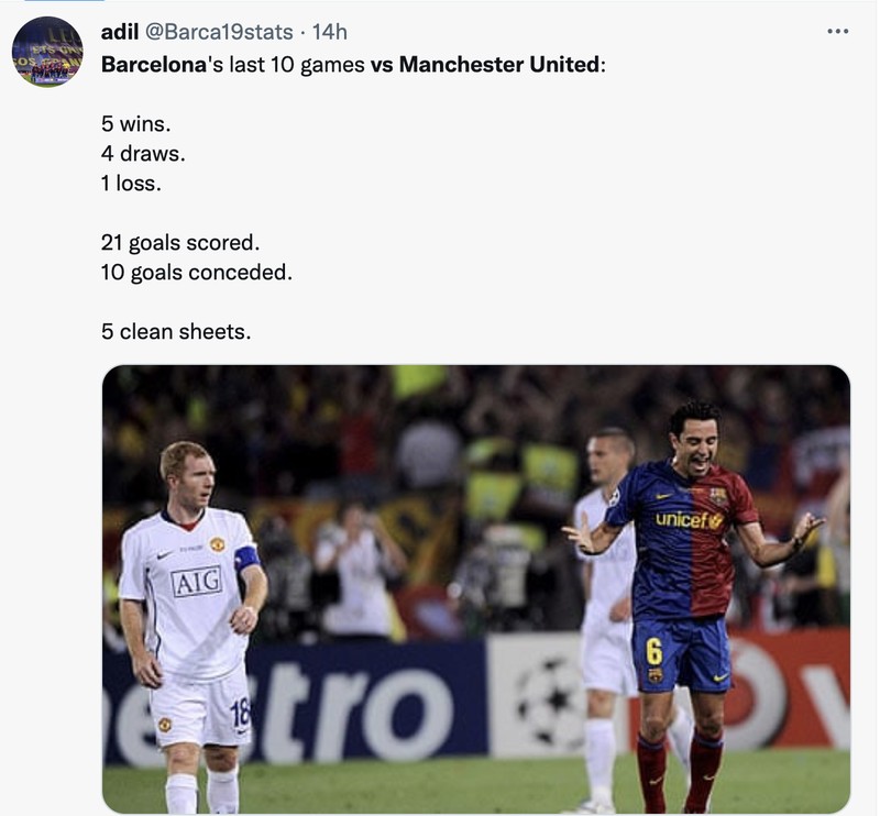 Meme Barcelonan vs MU
