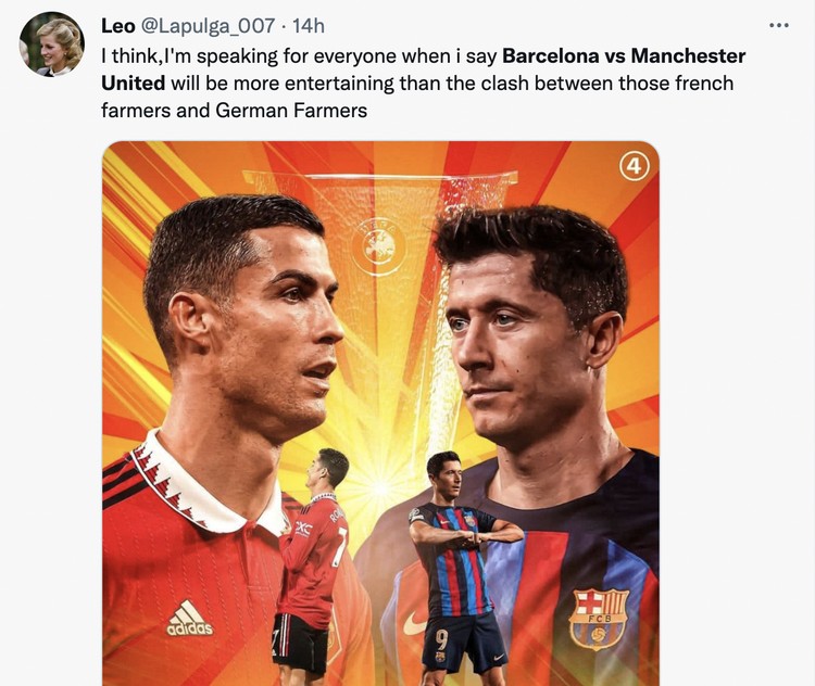 Meme Barcelonan vs MU