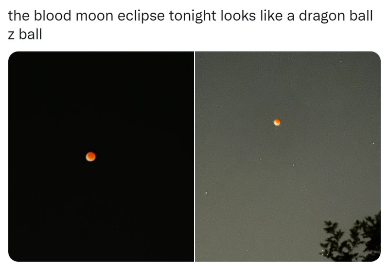 Netizen Berbagi Foto Gerhana Bulan Total 8 November 2022 di Twitter