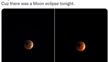 Orang Australia lebih leluasa menikmati Gerhana Bulan Total karena di sana sudah larut malam. Foto: (Twitter)