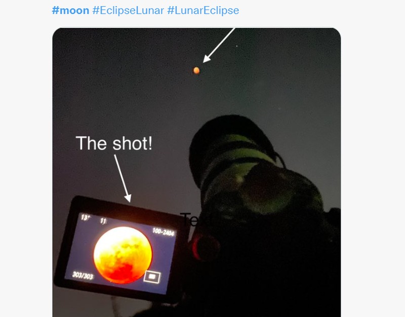 Netizen Berbagi Foto Gerhana Bulan Total 8 November 2022 di Twitter