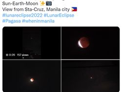 Aneka Foto Gerhana Bulan Total dari Netizen Dunia